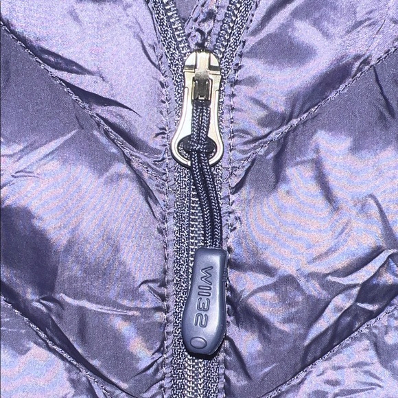 32 Heat dark blue-ish quilted light weight Puffer zip vest. - Picture 3 of 7